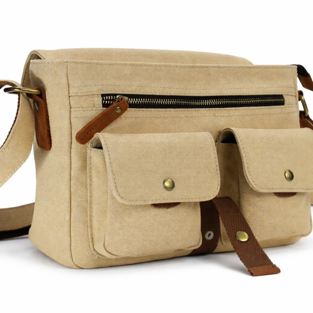 Vagarant  Casual Small Canvas Messegner Bag C54BLK - Picture 5 of 6